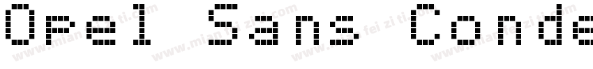 Opel Sans Condensed字体转换